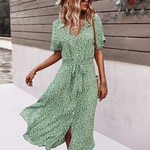 Brovave floral midi dress